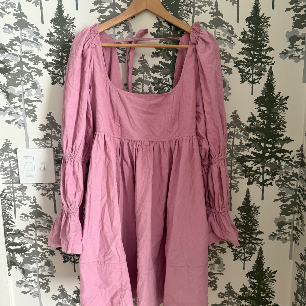 Pilcro Fine Wale Corduroy Babydoll Dress
